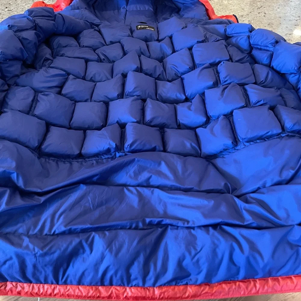 MARMOT “WEST RIB” WARMCUBE 800 PRO DOWN PARKA MENS XL PTP 28 HEM 32 EUC RET $650 - Picture 4 of 9